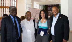 Essaud Urrutia, Claudia Umana, Rev. Jackson in Cartagena, Colombia