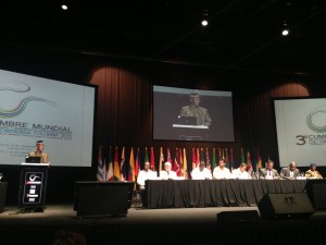 Djibril Diallo, Sr. Adviser to the Executive Director of UNAIDS/United Nations  - closing remarks in Cartagena during the 3rd Global Summit